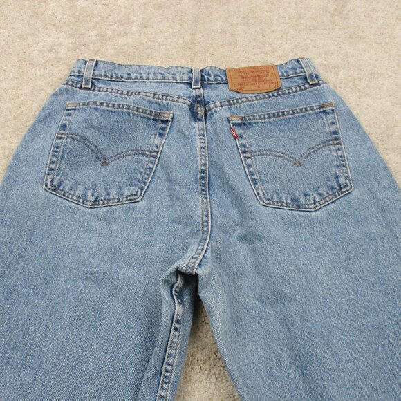 VINTAGE Levis 560 Loose Fit Straight Leg Womens 12R Blue Denim 30x31 USA 90s - Picture 3 of 14